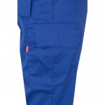 Pantalón laboral de sarga en algodón y poliéster 200 g/m2 color azul real septima vista