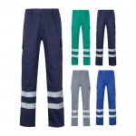 Pantalón laboral de sarga en algodón y poliéster 200 g/m2 varios colores
