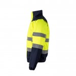 Chaqueta laboral de tallaje grande de poliéster 180 g/m2 color amarillo tercera vista