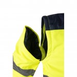 Chaqueta laboral de tallaje grande de poliéster 180 g/m2 color amarillo octava vista