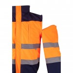 Chaqueta laboral de tallaje grande de poliéster 180 g/m2 color naranja septima vista