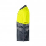 Polo de trabajo de manga corta extra grande 160 g/m2 color amarillo tercera vista