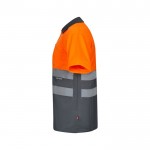 Polo de trabajo de manga corta extra grande 160 g/m2 color naranja tercera vista