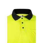Polo de trabajo con manga larga de alta visibilidad 160 g/m2 quinta vista
