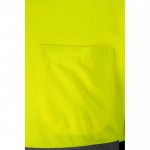 Polo de trabajo con manga larga de alta visibilidad 160 g/m2 color amarillo septima vista