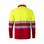 Polo de trabajo con manga larga de alta visibilidad 160 g/m2 segunda vista