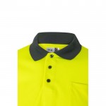 Polo de trabajo con manga larga de alta visibilidad 160 g/m2 quinta vista