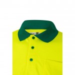 Polo de trabajo con manga larga de alta visibilidad 160 g/m2 quinta vista
