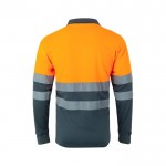 Polo de trabajo con manga larga de alta visibilidad 160 g/m2 segunda vista