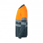 Polo de trabajo con manga larga de alta visibilidad 160 g/m2 tercera vista