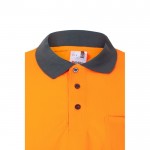 Polo de trabajo con manga larga de alta visibilidad 160 g/m2 quinta vista