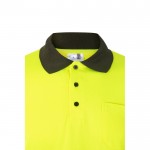 Polo de trabajo con manga larga de alta visibilidad 160 g/m2 quinta vista