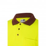Polo de trabajo con manga larga de alta visibilidad 160 g/m2 quinta vista