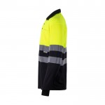 Polo de trabajo de manga larga extra grande en poliéster 160 g/m2 tercera vista