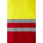 Chaqueta polar de trabajo unisex con reflectantes 280 g/m2 color rojo novena vista