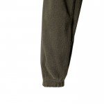 Chaqueta polar de trabajo unisex con reflectantes 280 g/m2 color verde militar septima vista