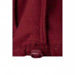Chaqueta polar de trabajo unisex con reflectantes 280 g/m2 color burdeos quinta vista