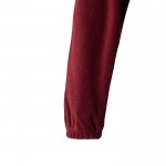 Chaqueta polar de trabajo unisex con reflectantes 280 g/m2 color burdeos septima vista