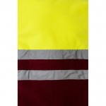 Chaqueta polar de trabajo unisex con reflectantes 280 g/m2 color burdeos novena vista
