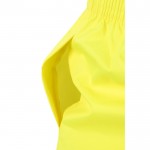 Traje de lluvia de poliéster para trabajar con reflectantes 130 g/m2 color amarillo fluorescente novena vista