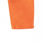Traje de lluvia de poliéster para trabajar con reflectantes 130 g/m2 color naranja fluorescente novena vista