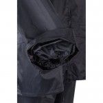 Traje de lluvia laboral de dos piezas de poliéser revestido 225 g/m2 color azul sexta vista