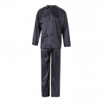 Traje de lluvia laboral de dos piezas de poliéser revestido 225 g/m2 color azul