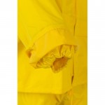 Traje de lluvia laboral de dos piezas de poliéser revestido 225 g/m2 color amarillo sexta vista
