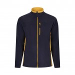 Chaqueta polar para trabajar de poliéster con bolsillos 220 g/m2 color amarillo