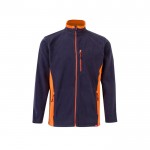 Chaqueta polar para trabajar de poliéster con bolsillos 220 g/m2 color naranja
