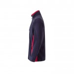 Chaqueta polar para trabajar de poliéster con bolsillos 220 g/m2 color rojo tercera vista