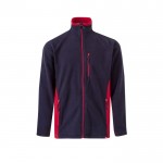 Chaqueta polar para trabajar de poliéster con bolsillos 220 g/m2 color rojo