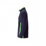 Chaqueta polar para trabajar de poliéster con bolsillos 220 g/m2 color verde tercera vista