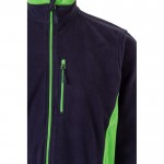 Chaqueta polar para trabajar de poliéster con bolsillos 220 g/m2 color verde quinta vista