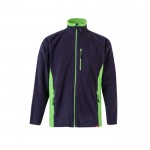 Chaqueta polar para trabajar de poliéster con bolsillos 220 g/m2 color verde