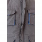Chaleco laboral unisex multibolsillos de poliéster 120 g/m2 color azul real quinta vista