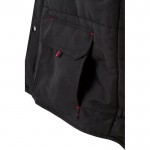 Chaleco laboral unisex multibolsillos de poliéster 120 g/m2 color rojo oscuro septima vista