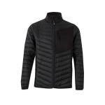 Chaqueta acolchada con tejido elástico en varias zonas 265 g/m2 color negro