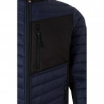 Chaqueta acolchada con tejido elástico en varias zonas 265 g/m2 color azul sexta vista