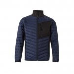 Chaqueta acolchada con tejido elástico en varias zonas 265 g/m2 color azul