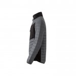 Chaqueta acolchada con tejido elástico en varias zonas 265 g/m2 color gris tercera vista