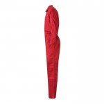 Mono de trabajo de algodón y poliéster con cremallera 200 g/m2 color rojo tercera vista