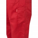 Mono de trabajo de algodón y poliéster con cremallera 200 g/m2 color rojo septima vista