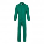 Mono de trabajo de algodón y poliéster con cremallera 200 g/m2 color verde
