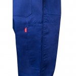 Mono de trabajo de algodón y poliéster con cremallera 200 g/m2 color azul real septima vista