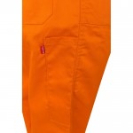 Mono de trabajo de algodón y poliéster con cremallera 200 g/m2 color naranja septima vista
