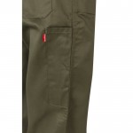 Mono de trabajo de algodón y poliéster con cremallera 200 g/m2 color verde militar septima vista