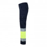 Pantalón de trabajo en algodón y poliéster visible 240 g/m2 tercera vista