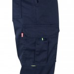 Pantalón de trabajo en algodón y poliéster visible 240 g/m2 quinta vista