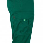Pantalón de trabajo en algodón y poliéster visible 240 g/m2 color verde quinta vista